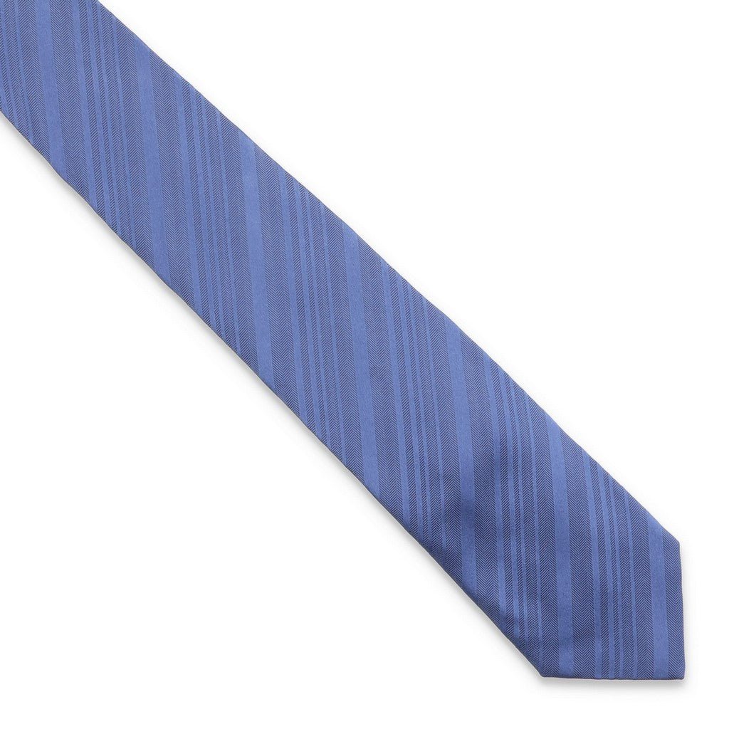HENRY SARTORIAL X CANTINI Plain Silk Tie CERULEAN - Henry Bucks