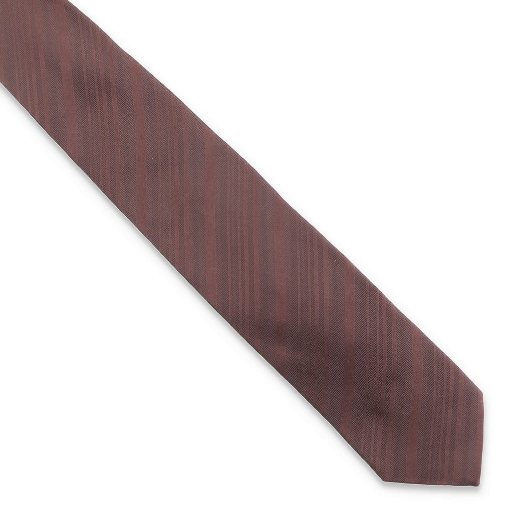 HENRY SARTORIAL X CANTINI Plain Silk Tie CHOCOLATE - Henry Bucks