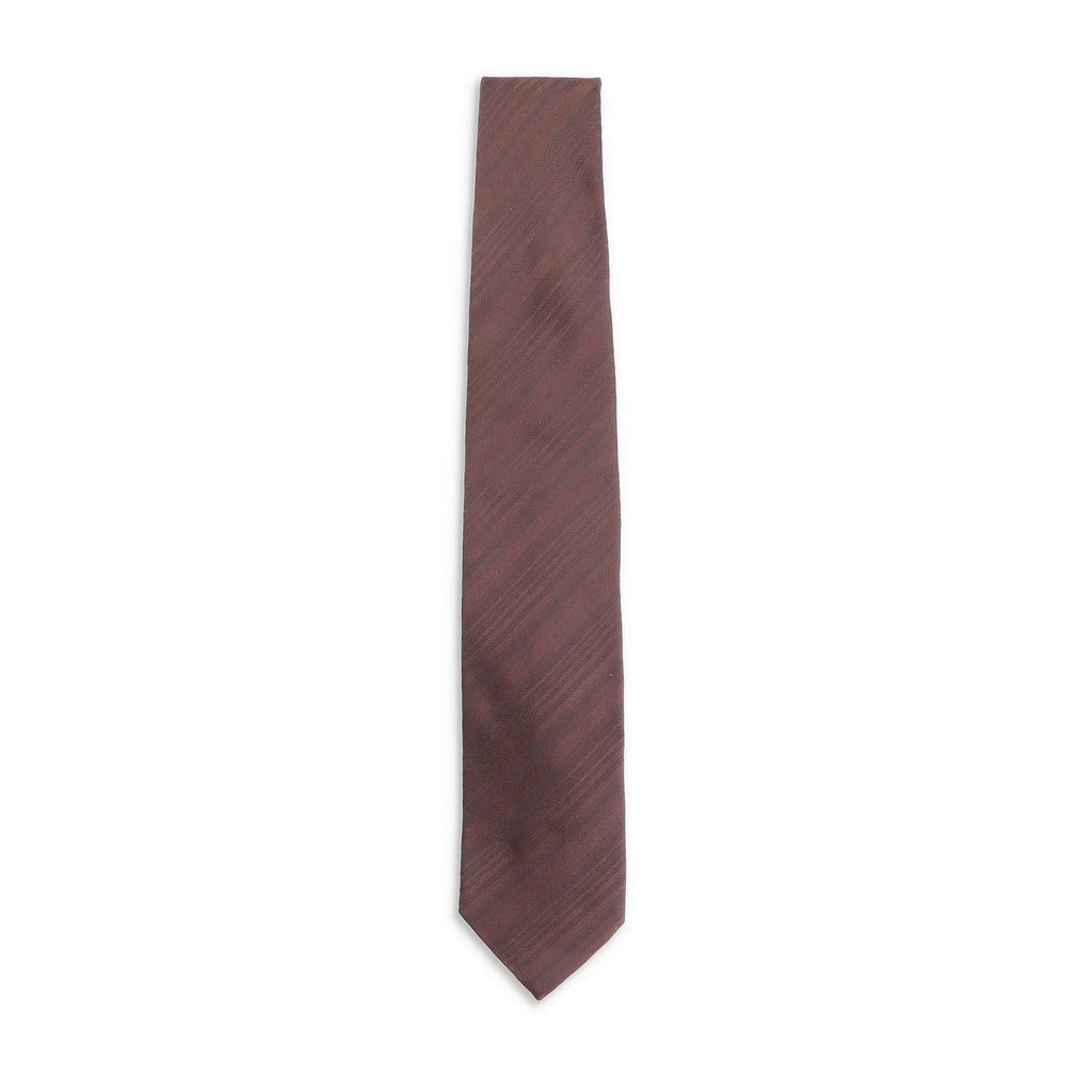 HENRY SARTORIAL X CANTINI Plain Silk Tie CHOCOLATE - Henry Bucks