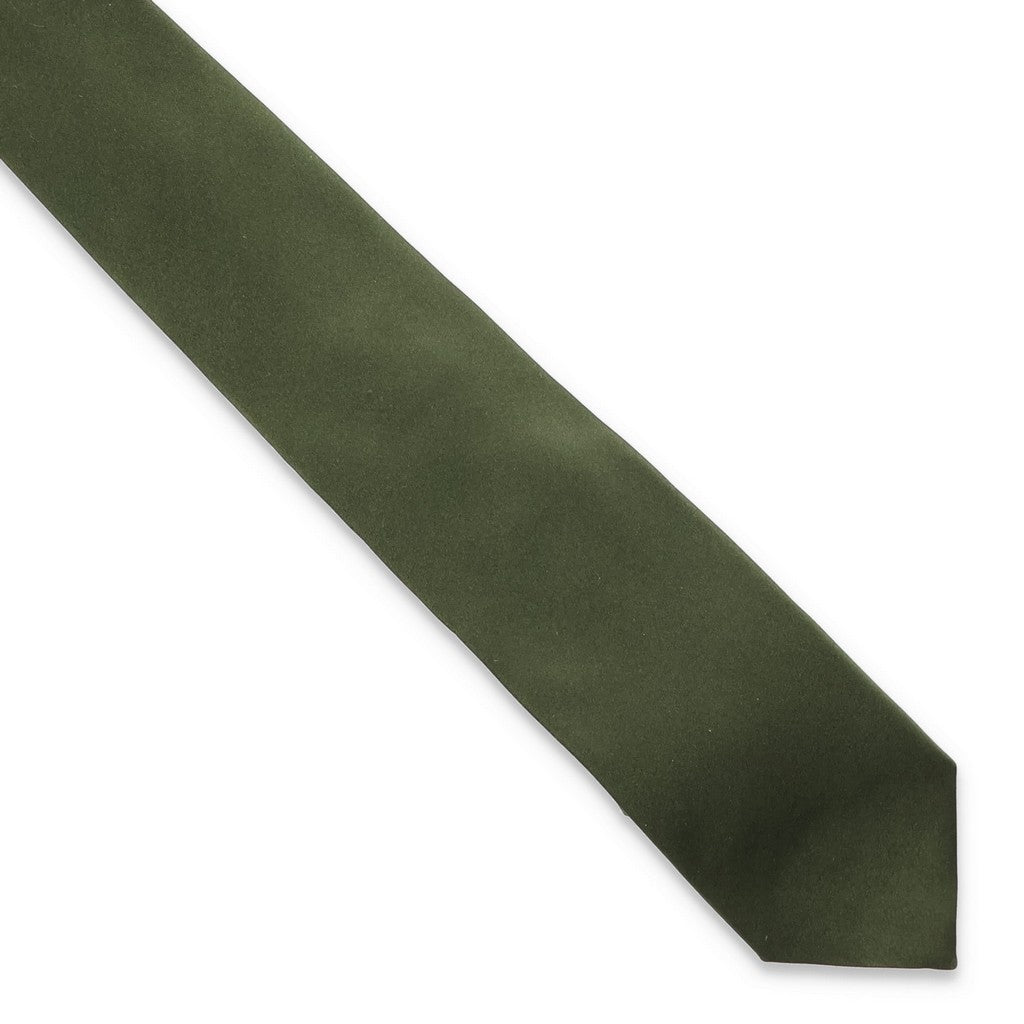 HENRY SARTORIAL X CANTINI Plain Silk Tie MOSS - Henry Bucks