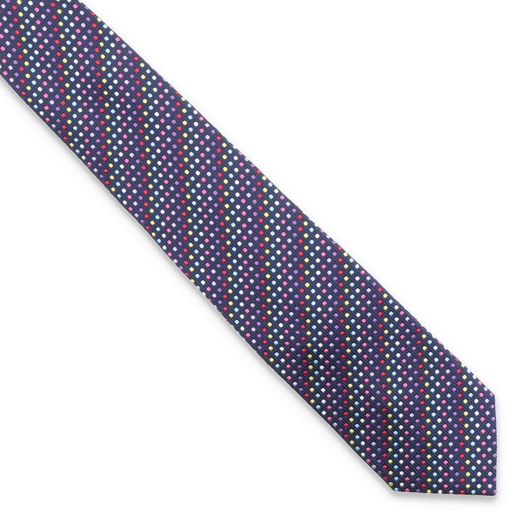 HENRY SARTORIAL X CANTINI Plain Silk Tie RAINBOW - Henry Bucks