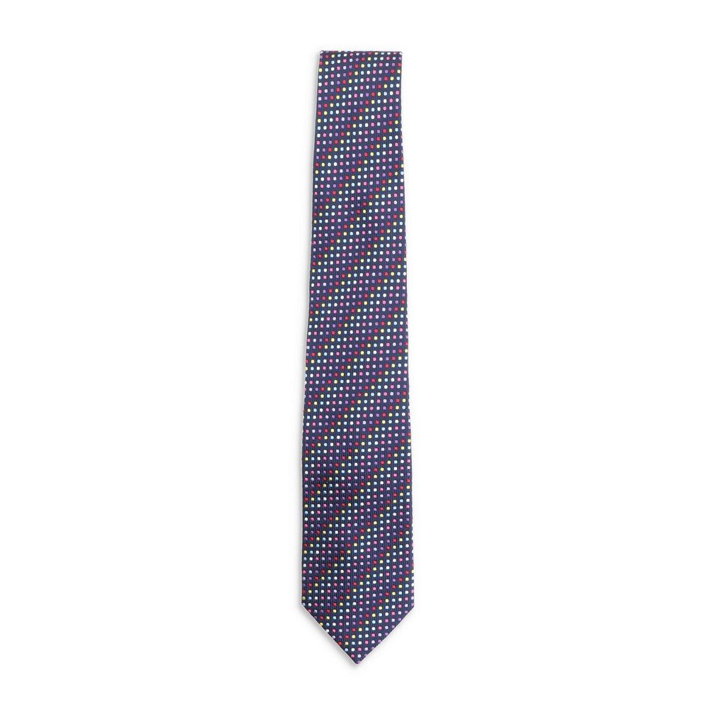 HENRY SARTORIAL X CANTINI Plain Silk Tie RAINBOW - Henry Bucks