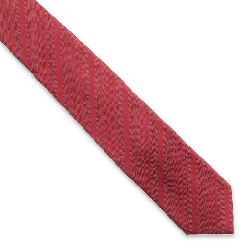 HENRY SARTORIAL X CANTINI Plain Silk Tie RED - Henry Bucks