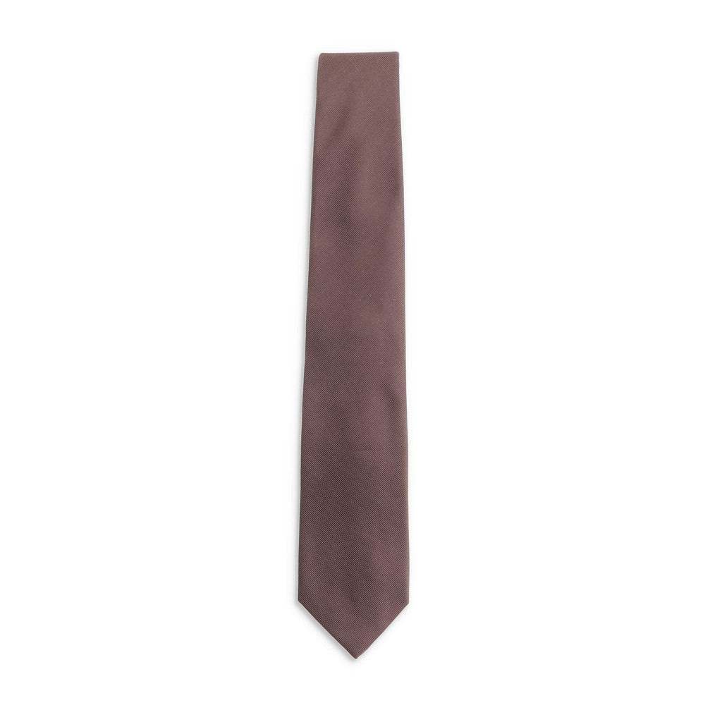 HENRY SARTORIAL X CANTINI Plain Silk Tie TAN - Henry Bucks