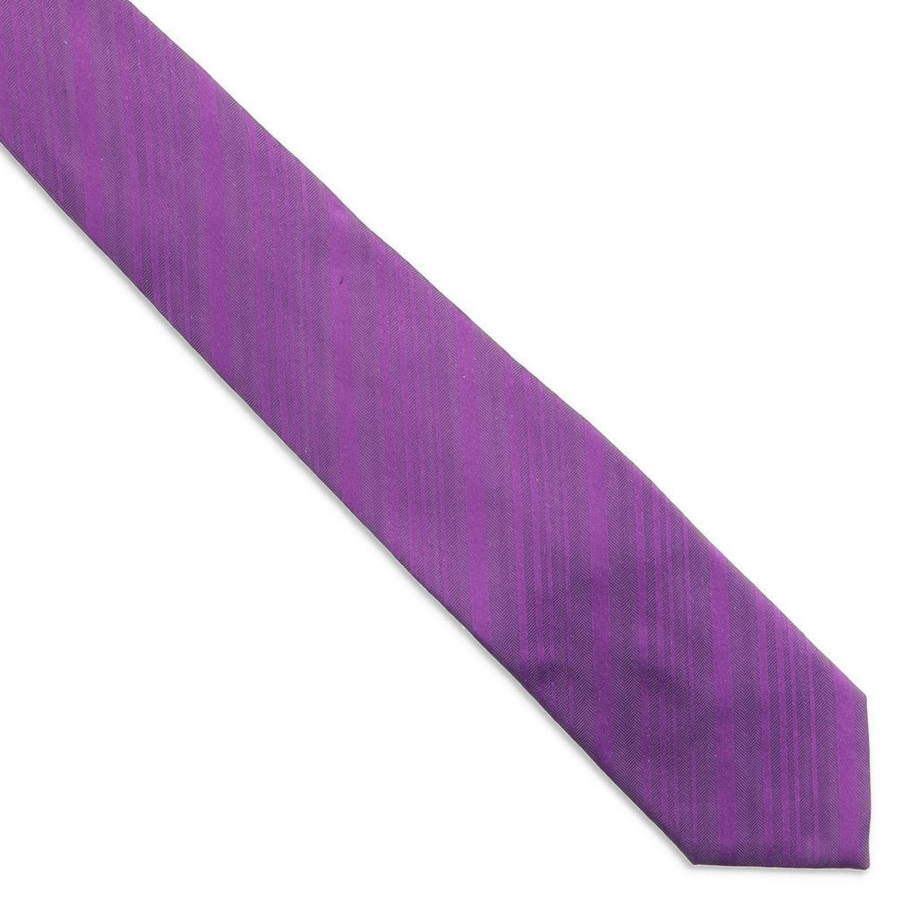 HENRY SARTORIAL X CANTINI Plain Silk Tie VIOLET - Henry Bucks