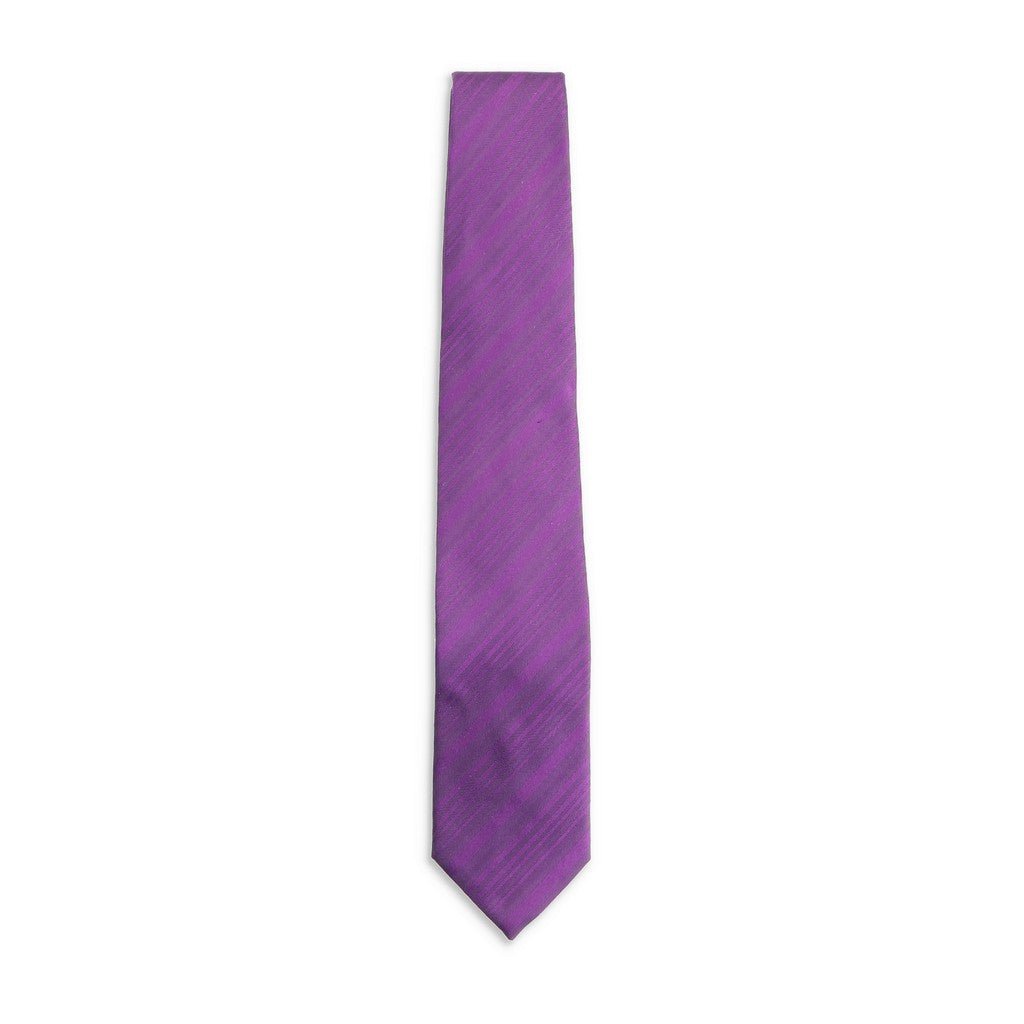 HENRY SARTORIAL X CANTINI Plain Silk Tie VIOLET - Henry Bucks