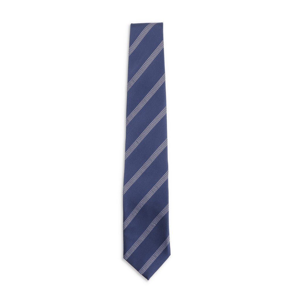 HENRY SARTORIAL X CANTINI Plain Silk Tie WHITE - Henry Bucks