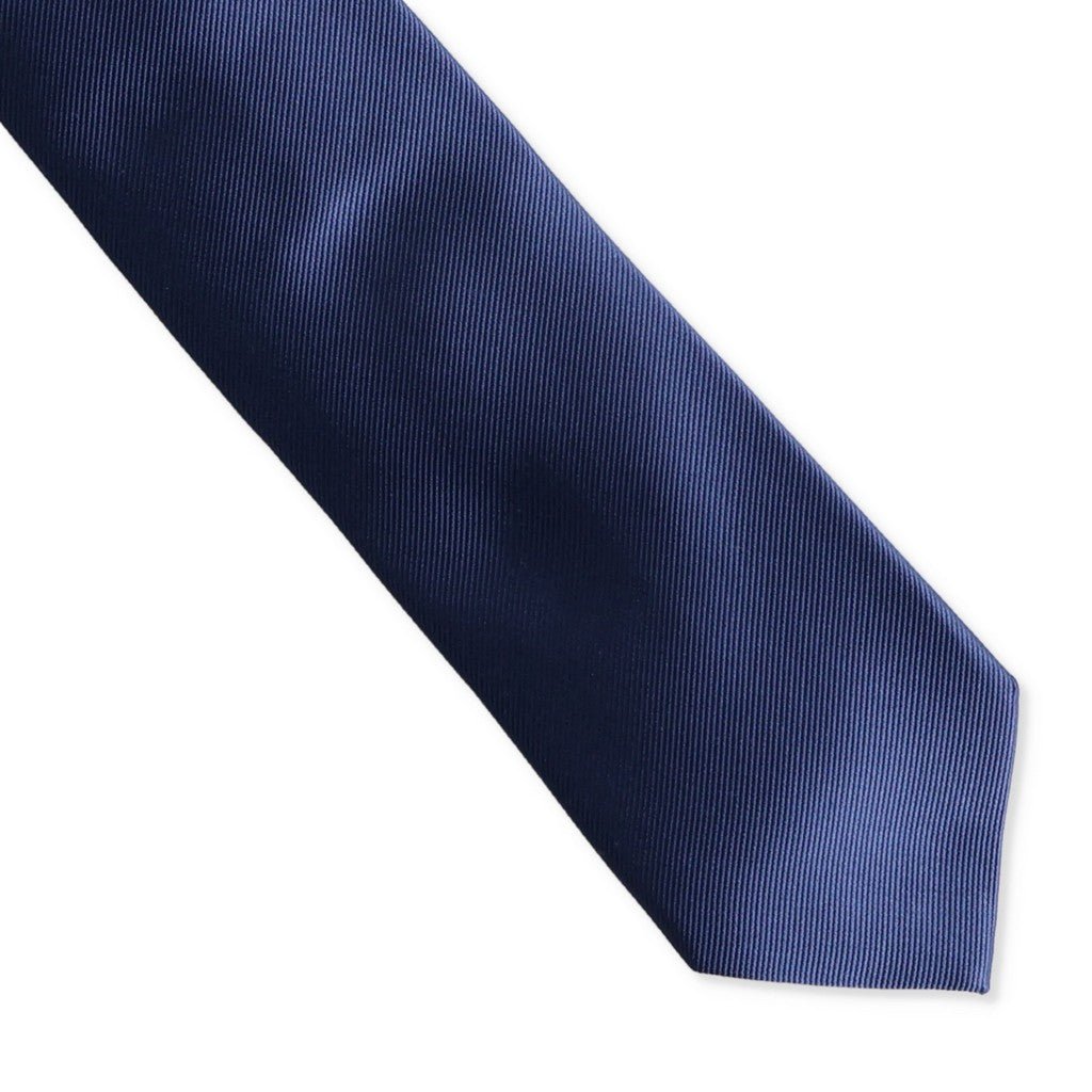 HENRY SARTORIAL X CANTINI Plain Woven Silk Tie DARK INDIGO - Henry Bucks