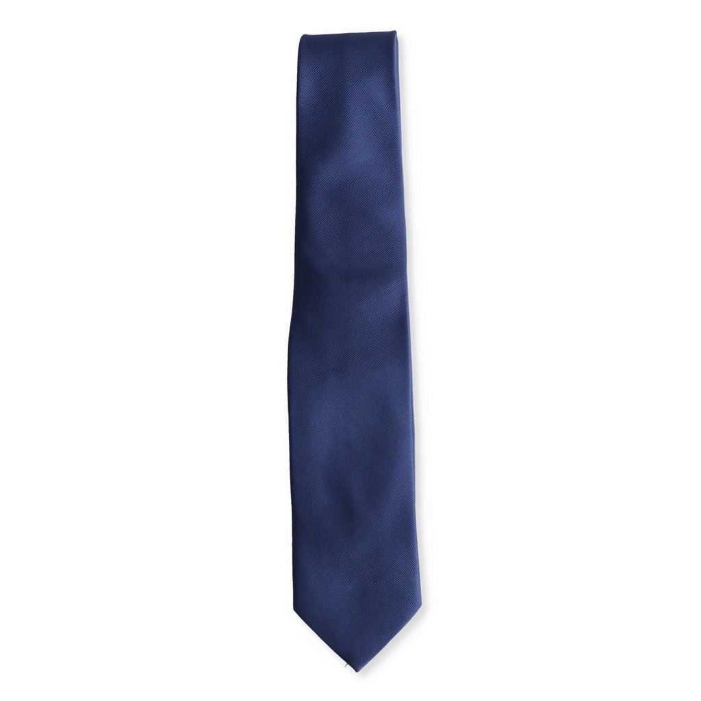HENRY SARTORIAL X CANTINI Plain Woven Silk Tie DARK INDIGO - Henry Bucks