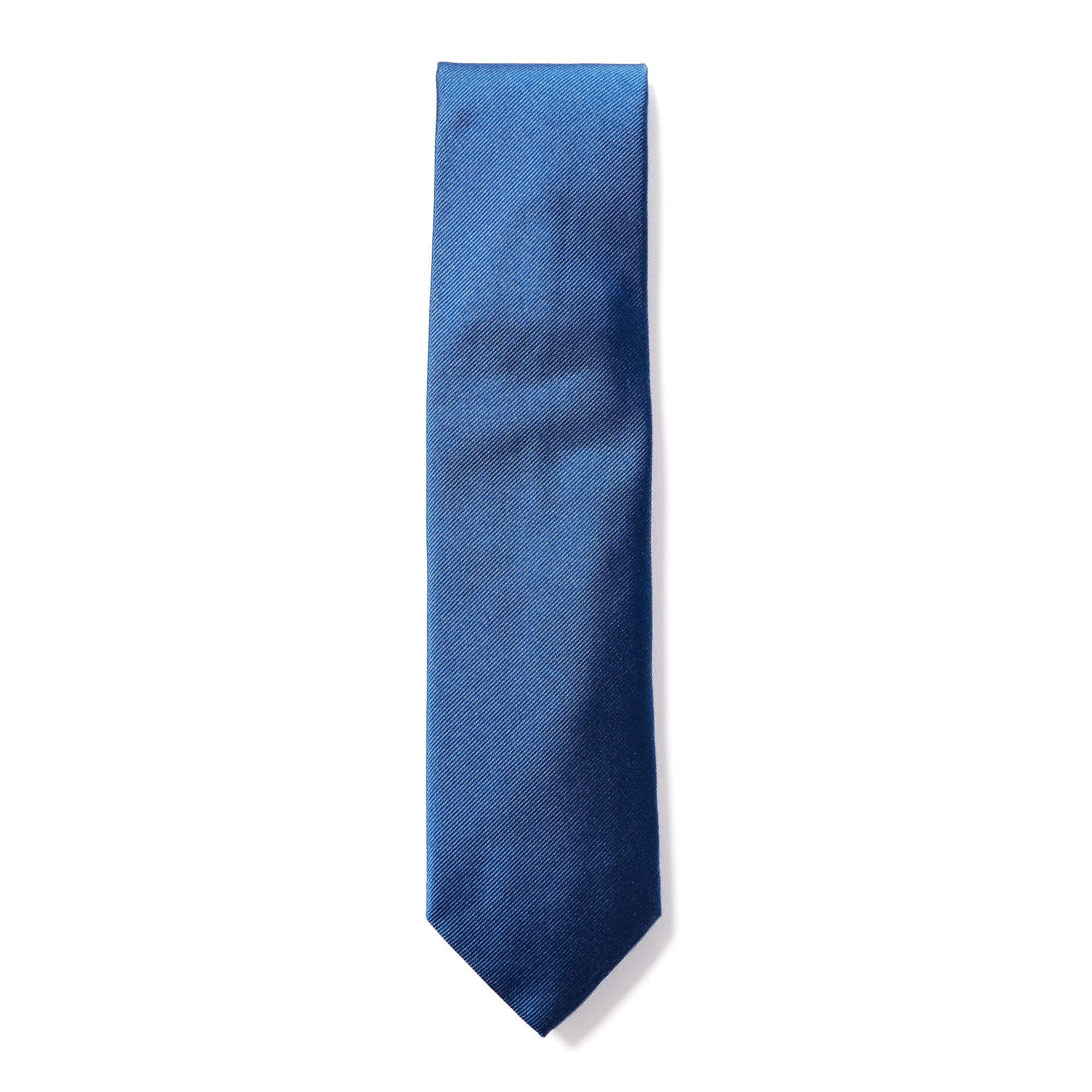 HENRY SARTORIAL X CANTINI Plain Woven Tie BLUE - Henry BucksTies68AW240083 - BLUE