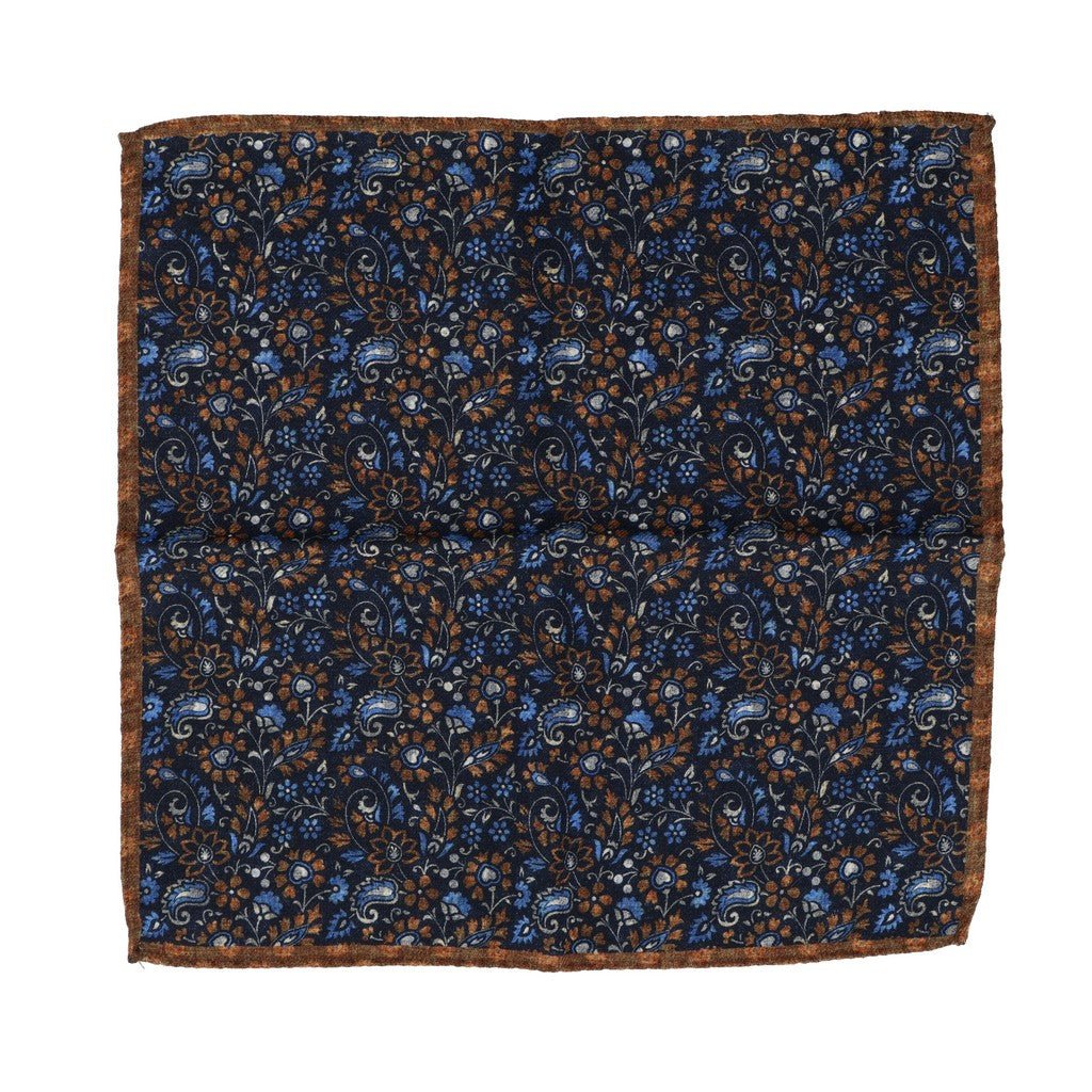 HENRY SARTORIAL X CANTINI Pocket Square NAVY - Henry Bucks