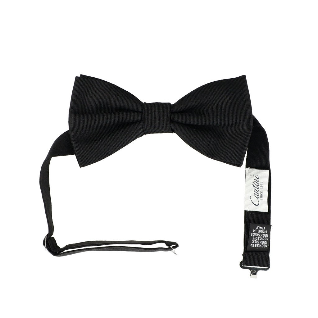 HENRY SARTORIAL X CANTINI Pre Tied Grosgraine Bowtie BLACK - Henry Bucks