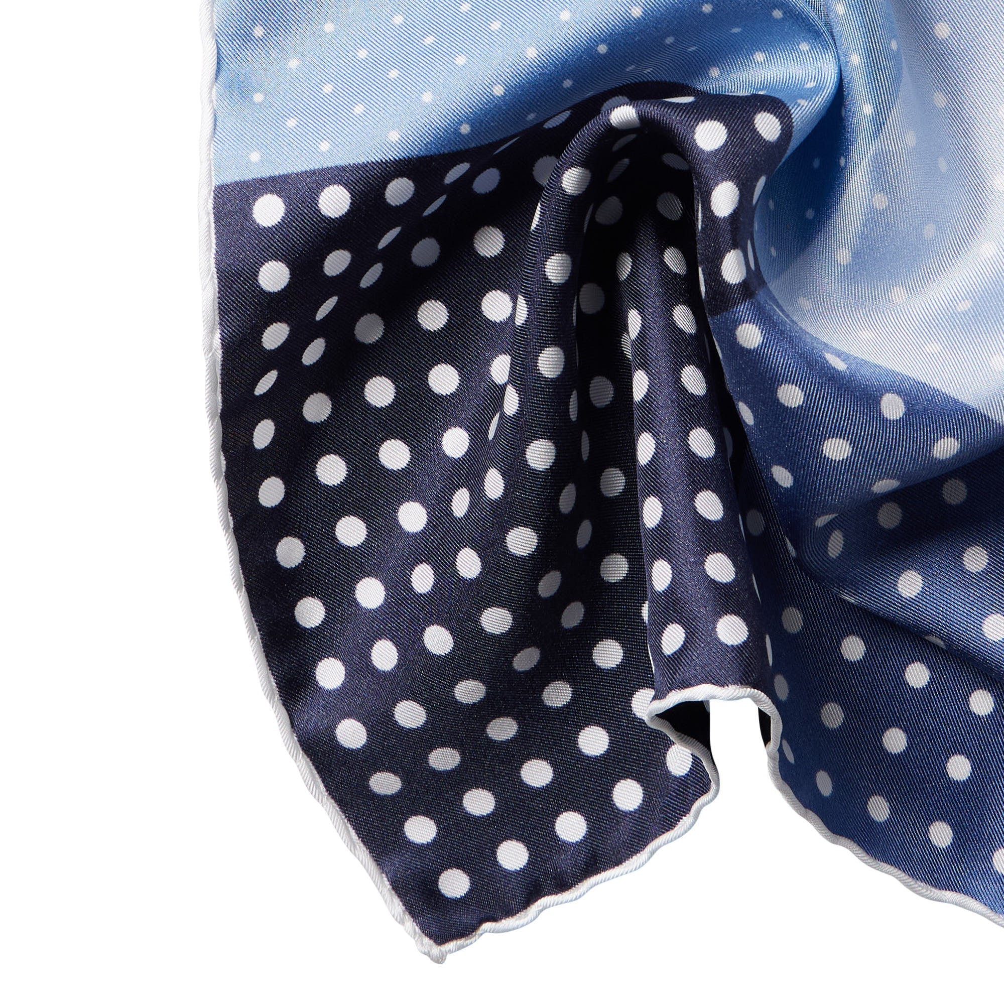 HENRY SARTORIAL X CANTINI Print Dot Pocket Square BLUE MULTI - Henry BucksPocket Squares68AW240088 - BLUMLTI