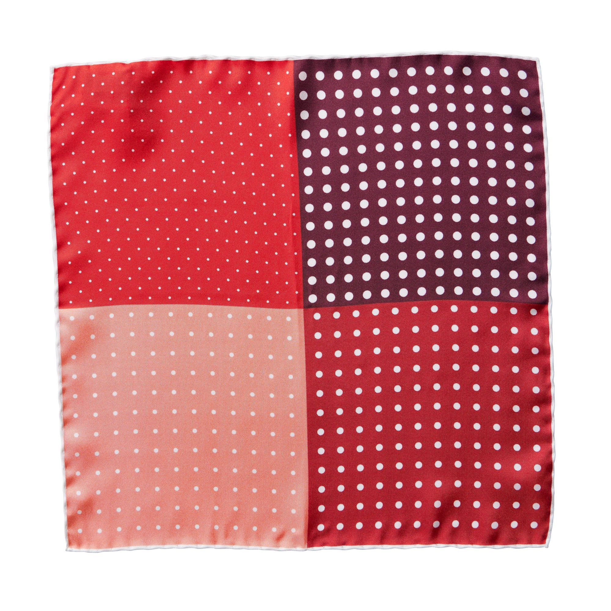 HENRY SARTORIAL X CANTINI Print Dot Pocket Square RED MULTI - Henry BucksPocket Squares68AW240088 - RDMLTI