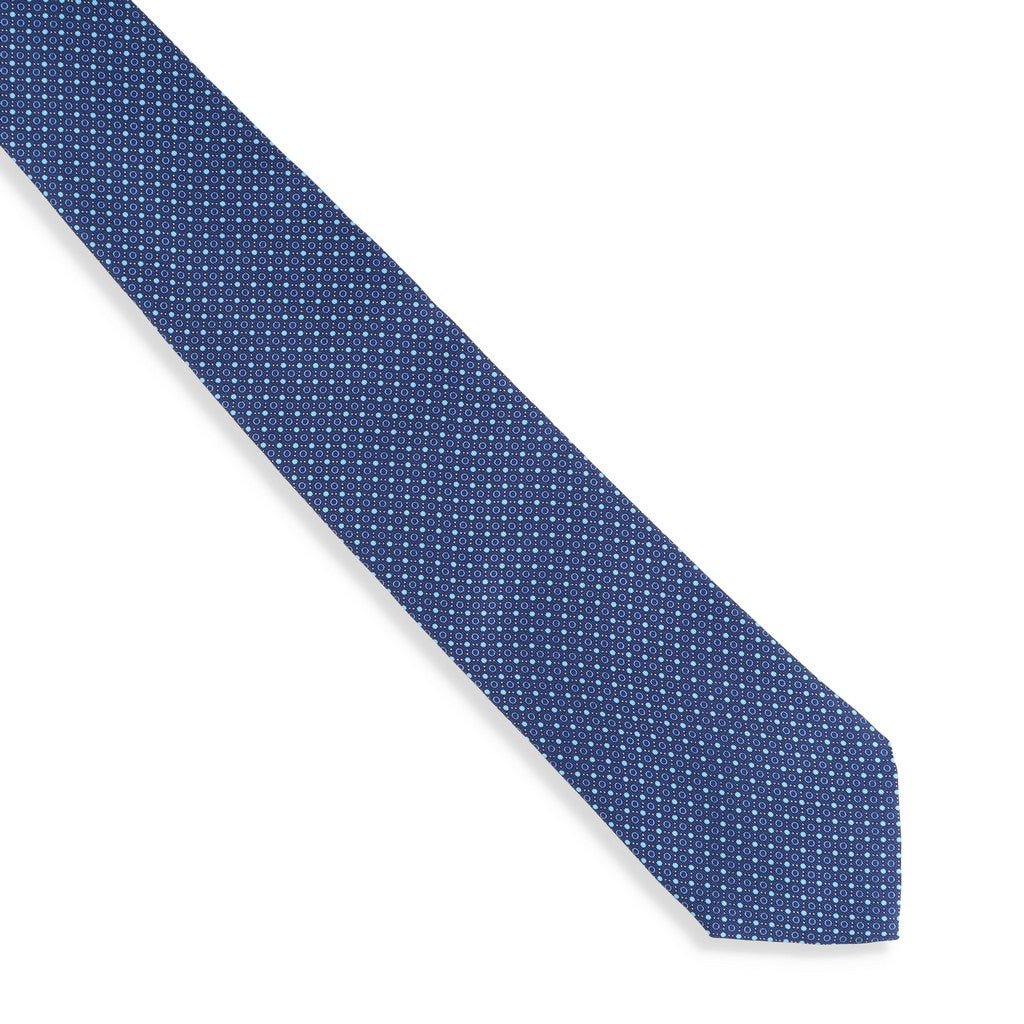 HENRY SARTORIAL X CANTINI Printed Multi Tie BLUE - Henry Bucks