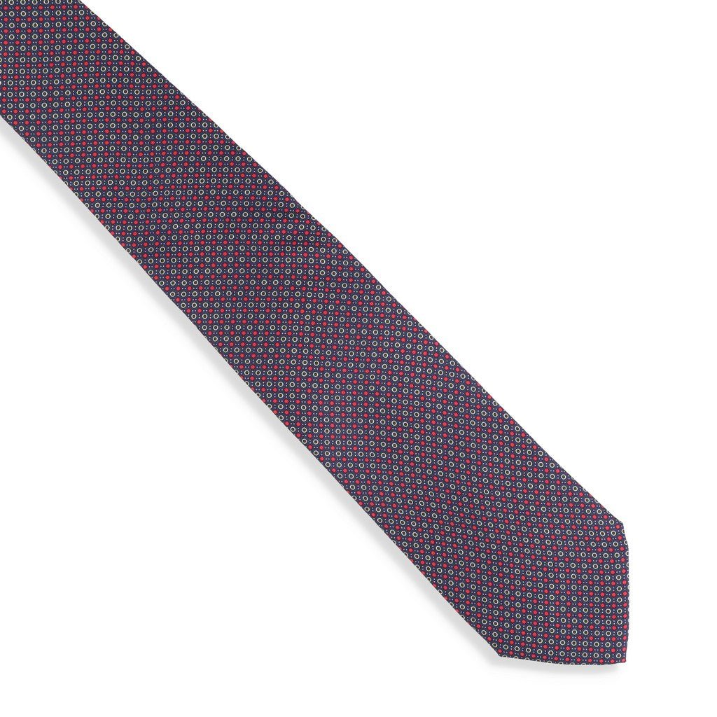 HENRY SARTORIAL X CANTINI Printed Multi Tie NAVY - Henry Bucks