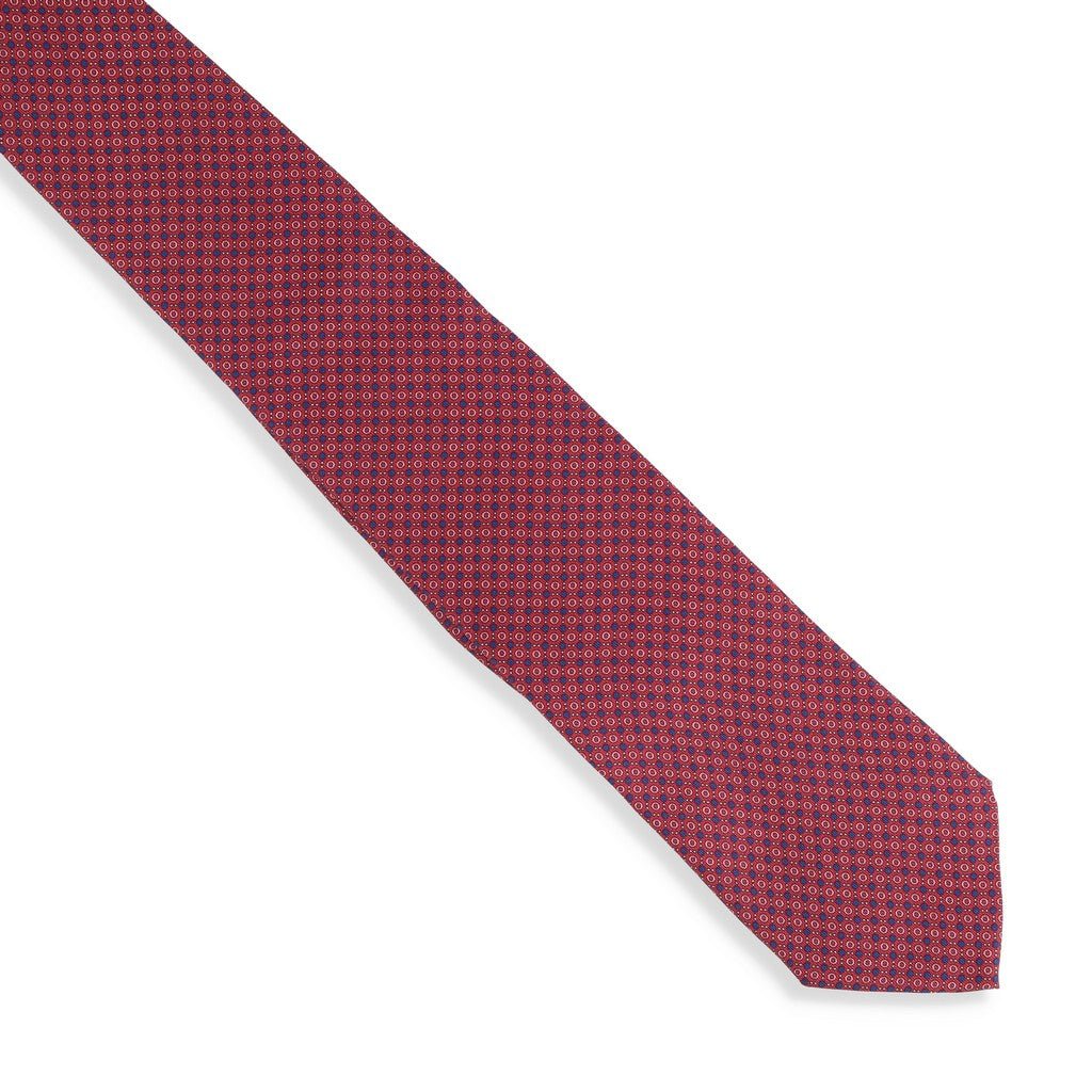 HENRY SARTORIAL X CANTINI Printed Multi Tie RED - Henry Bucks