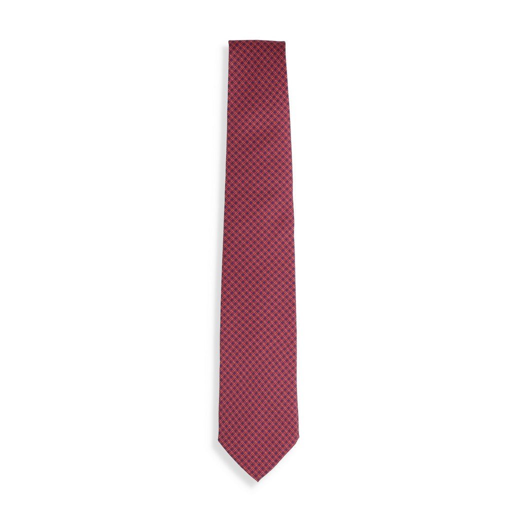 HENRY SARTORIAL X CANTINI Printed Multi Tie RED - Henry Bucks