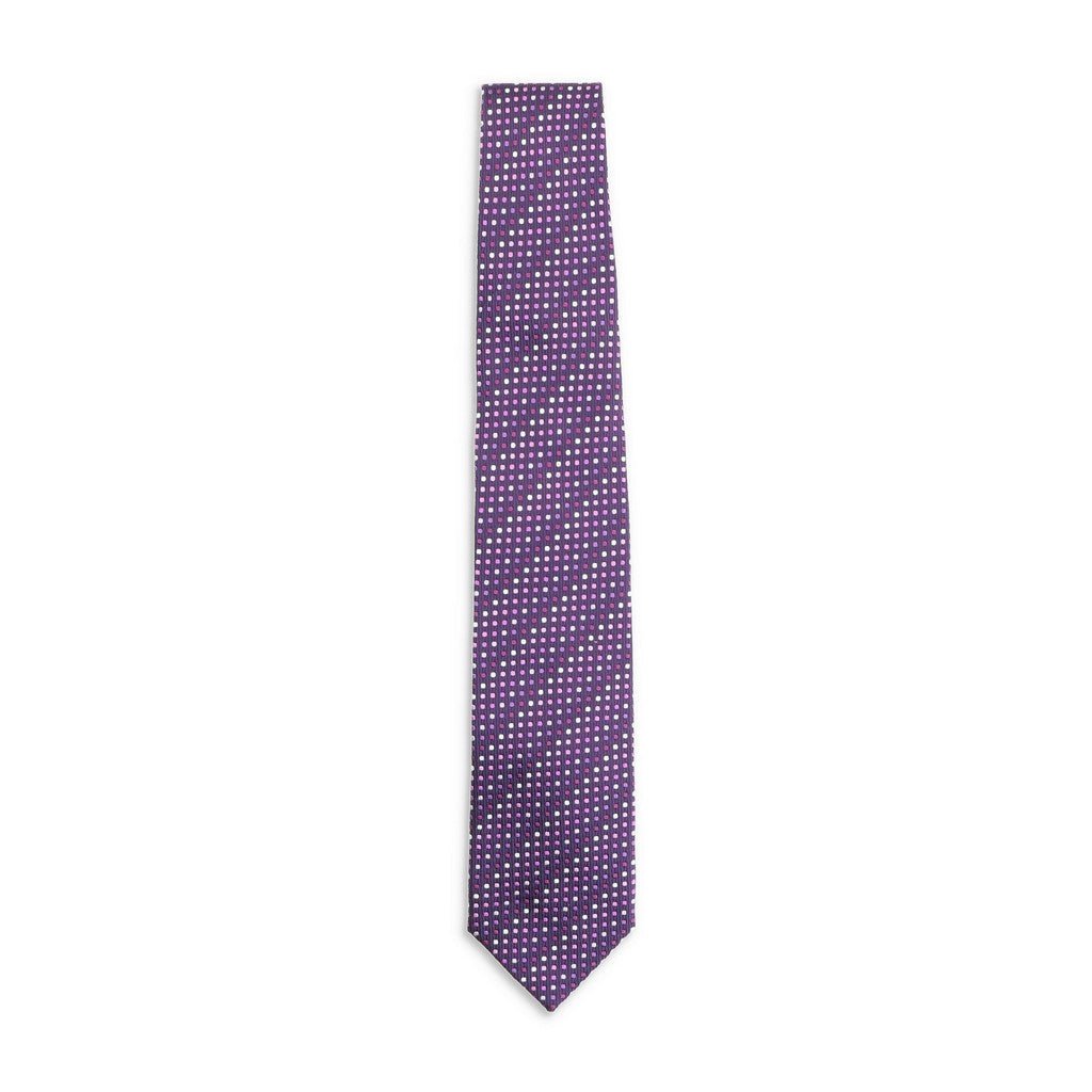 HENRY SARTORIAL X CANTINI Printed Silk Tie PINK - Henry Bucks