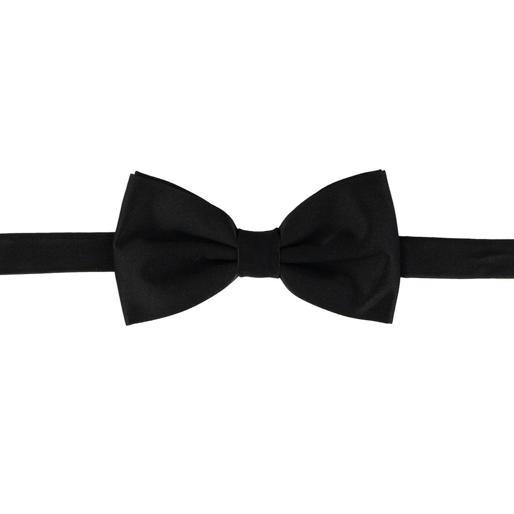 HENRY SARTORIAL X CANTINI Satin Pre Tied Bowtie BLACK - Henry Bucks