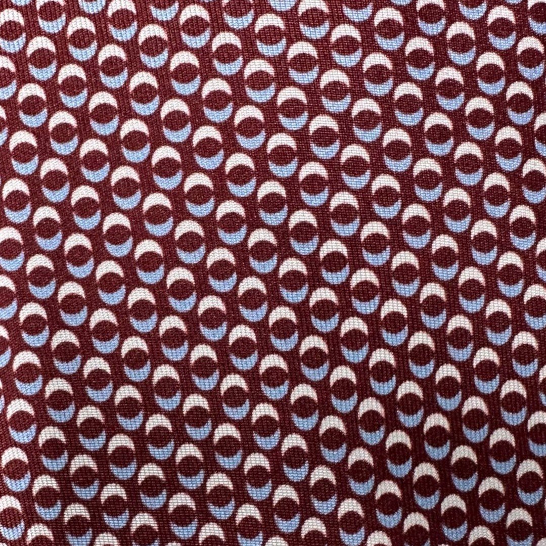 HENRY SARTORIAL X CANTINI Silk Printed Tie WINE - Henry Bucks