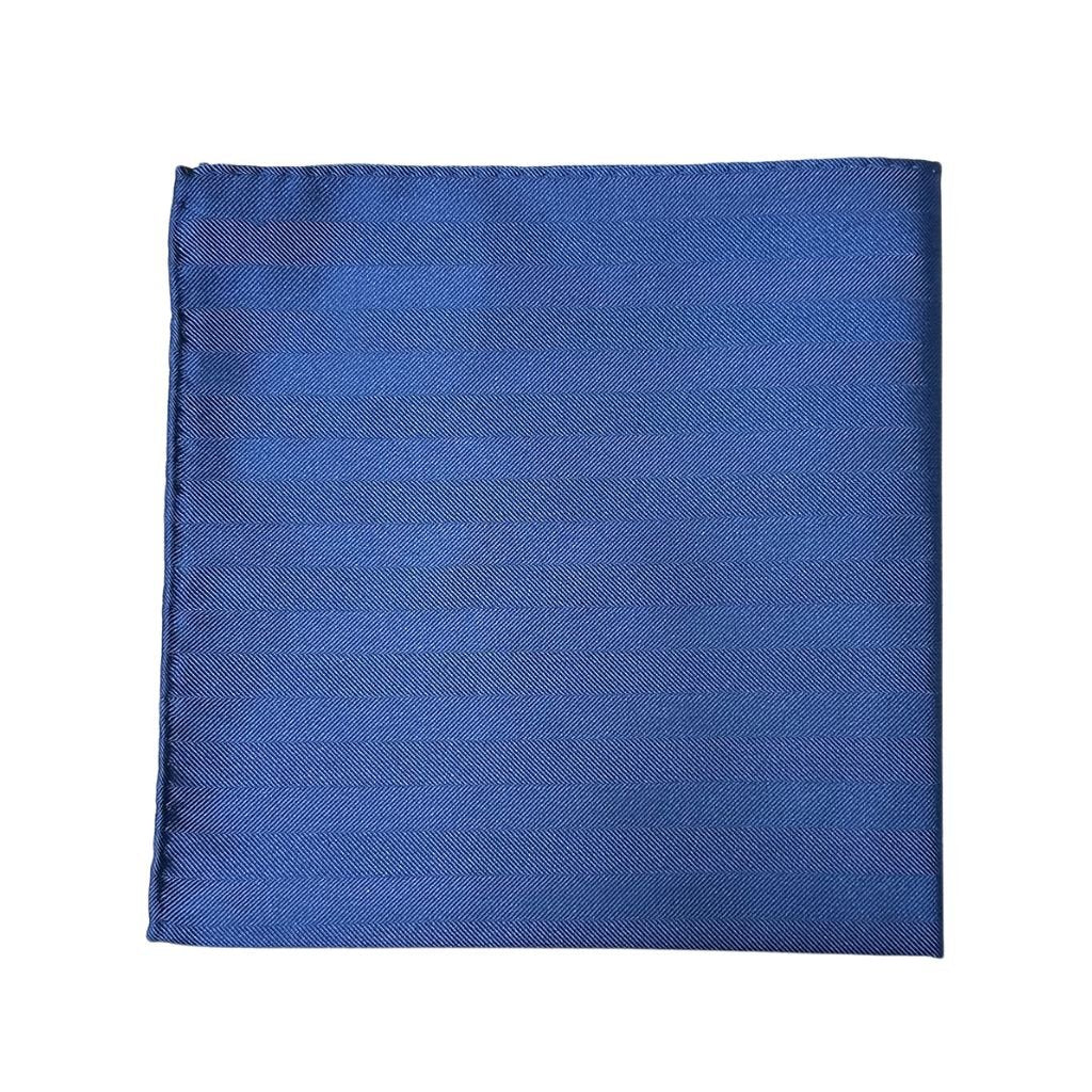 HENRY SARTORIAL X CANTINI Silk Woven Pocket Square BLUE - Henry Bucks
