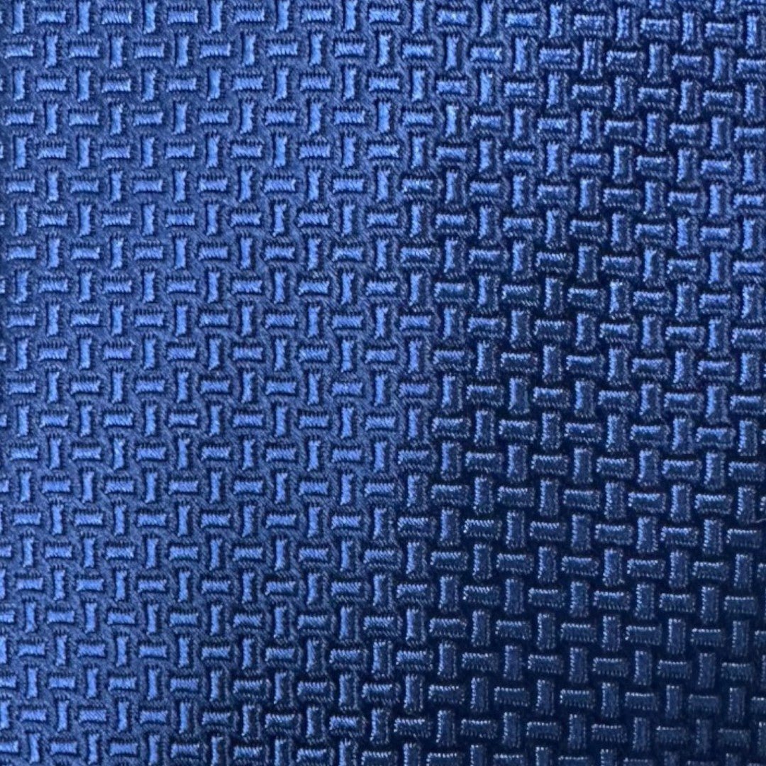 HENRY SARTORIAL X CANTINI Silk Woven Tie BLUE - Henry Bucks