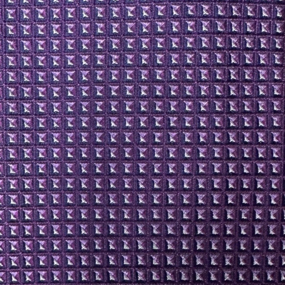 HENRY SARTORIAL X CANTINI Silk Woven Tie PURPLE - Henry Bucks