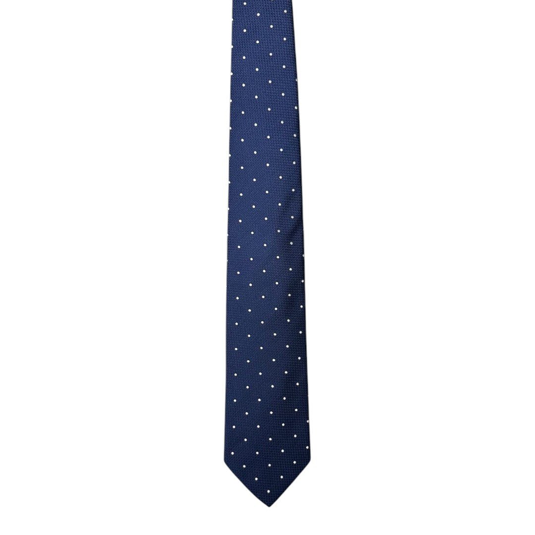 HENRY SARTORIAL X CANTINI Silk Woven Tie WHITE - Henry Bucks