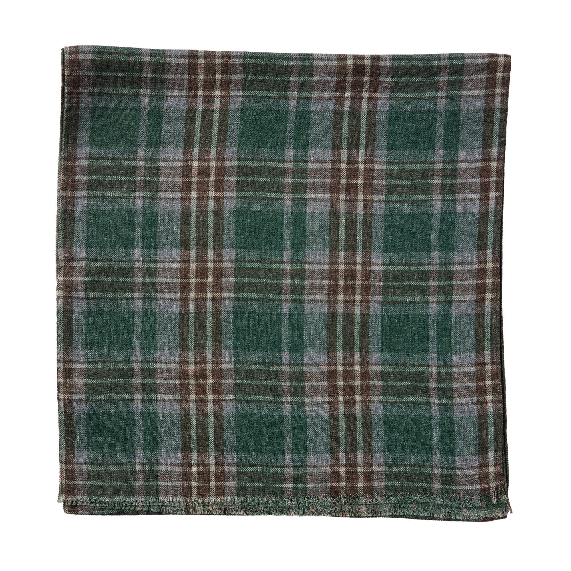 HENRY SARTORIAL X CANTINI Wool Scarf DARK GREEN - Henry BucksScarf69AW240025 - DGRN