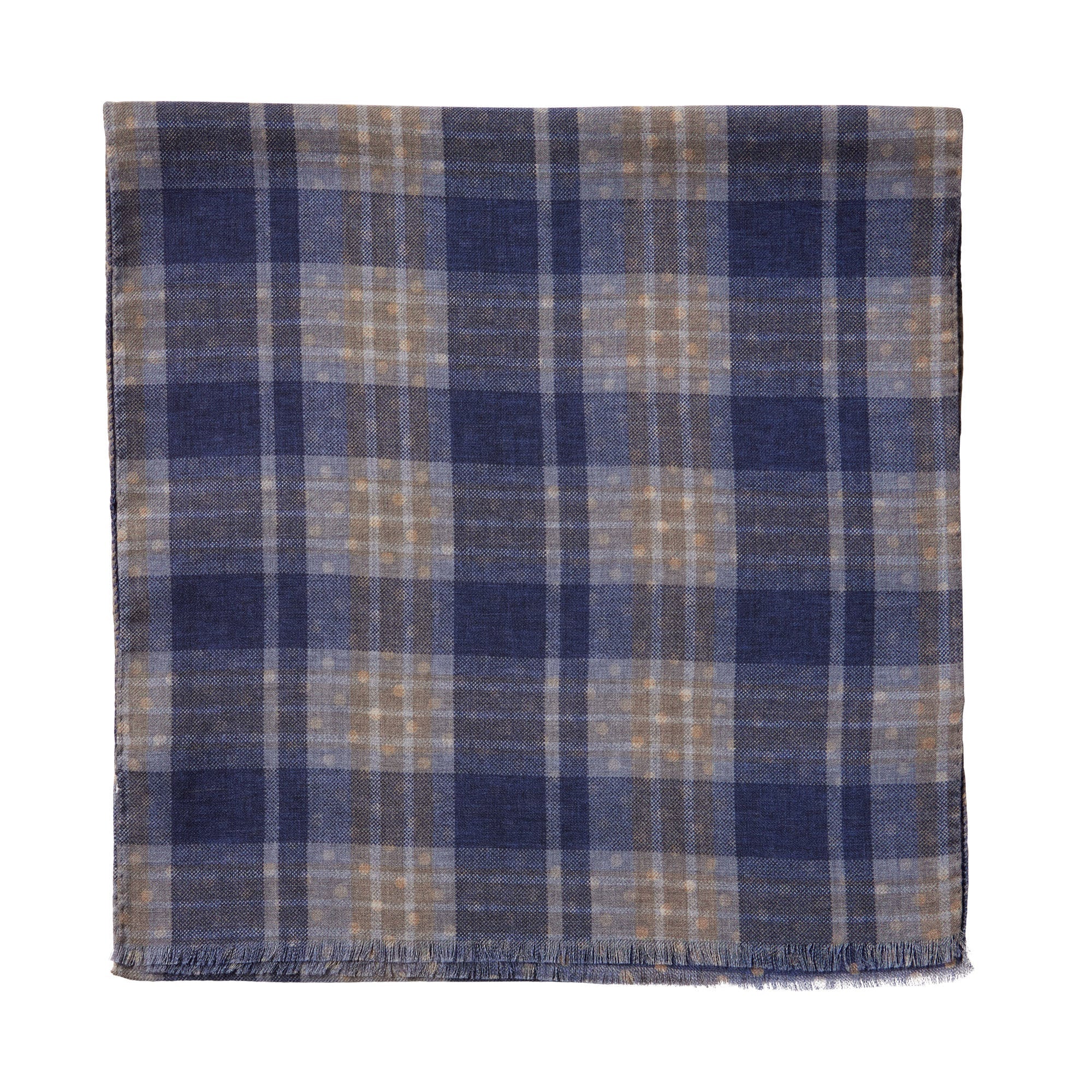 HENRY SARTORIAL X CANTINI Wool Scarf DARK NAVY - Henry BucksScarf69AW240025 - DKNV