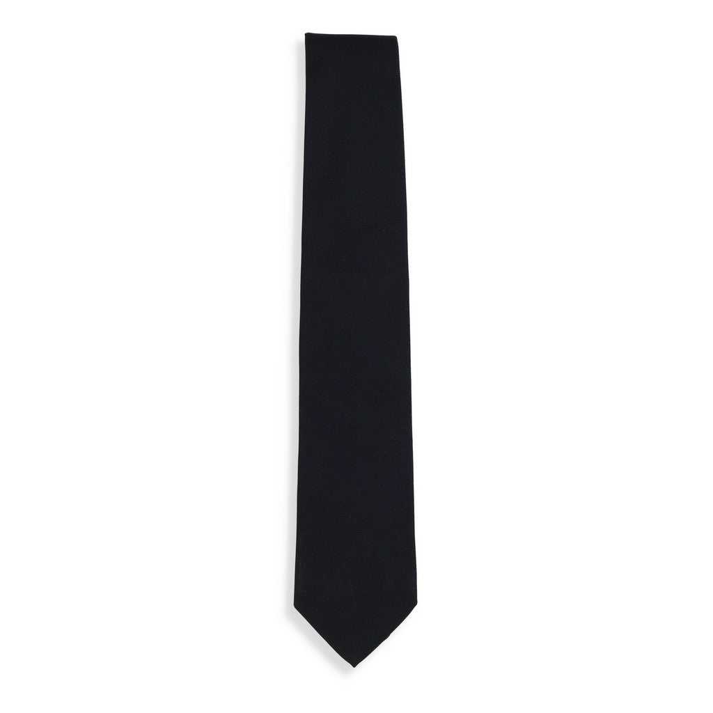 HENRY SARTORIAL X CANTINI Woven Multi Stripe Tie BLACK - Henry Bucks