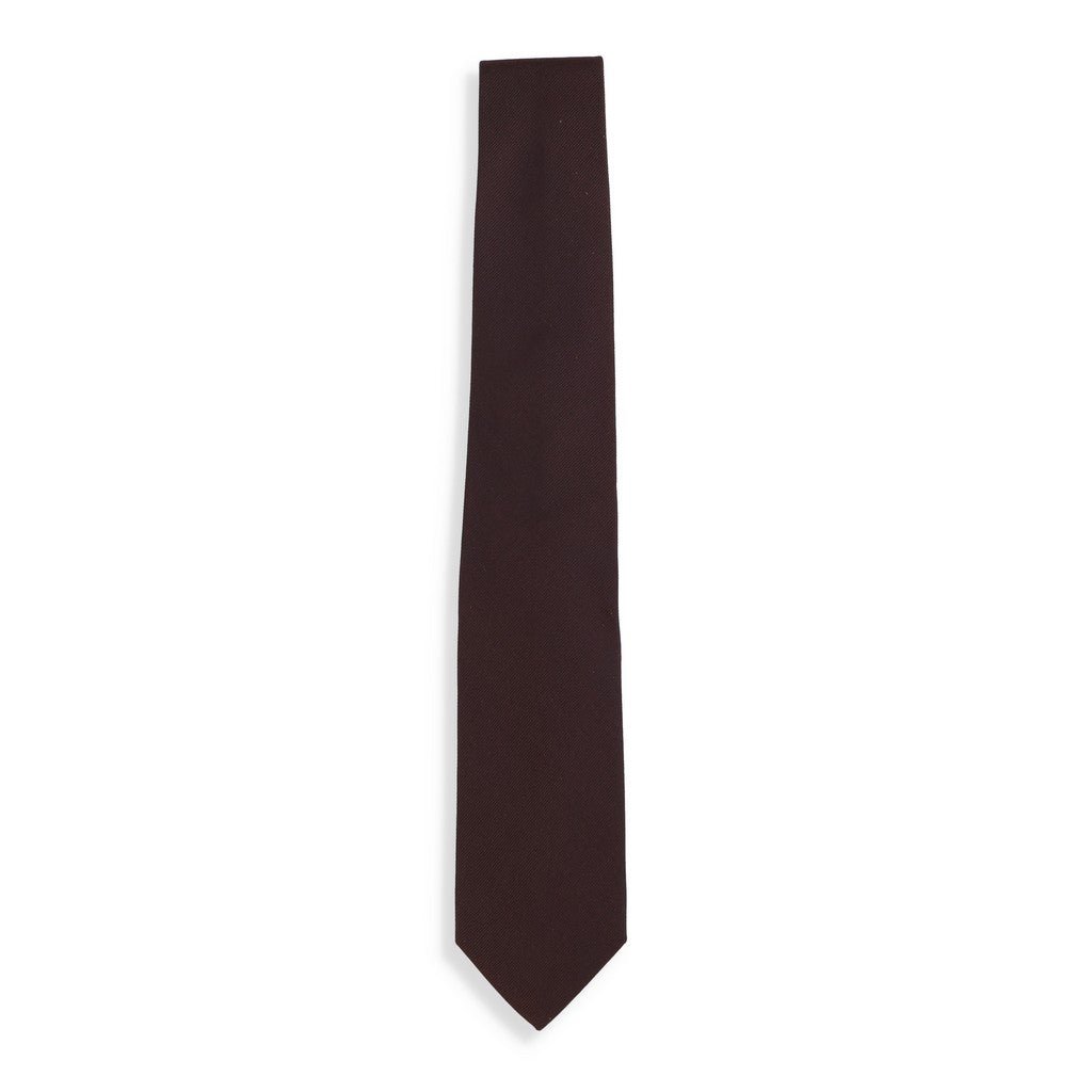 HENRY SARTORIAL X CANTINI Woven Multi Stripe Tie BROWN - Henry Bucks
