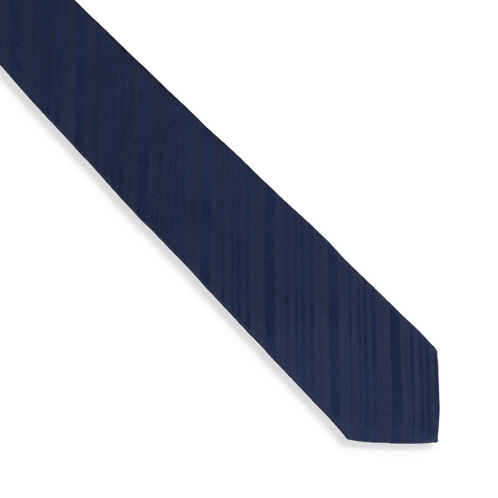 HENRY SARTORIAL X CANTINI Woven Multi Stripe Tie NAVY - Henry Bucks