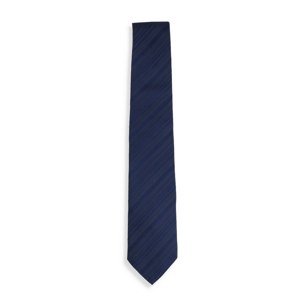 HENRY SARTORIAL X CANTINI Woven Multi Stripe Tie NAVY - Henry Bucks