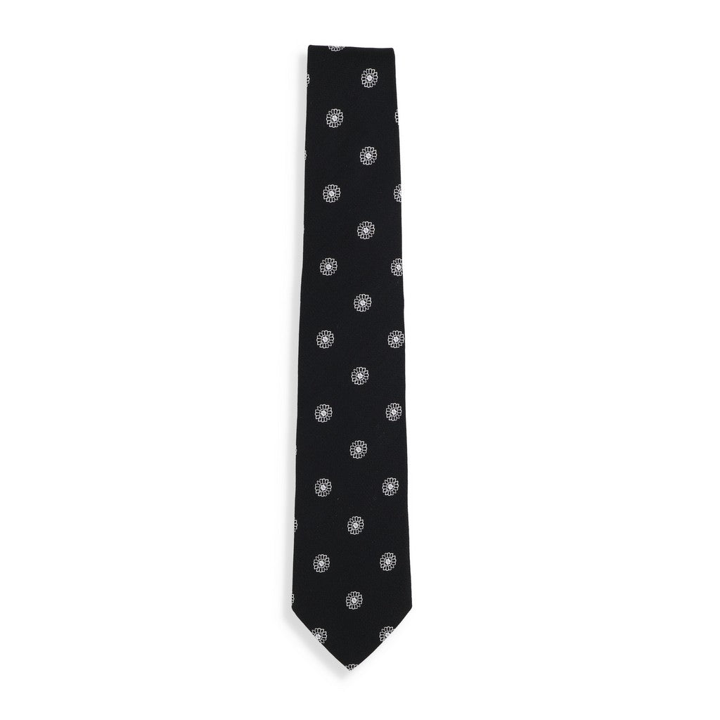 HENRY SARTORIAL X CANTINI Woven Multi Tie BLACK/WHITE - Henry Bucks