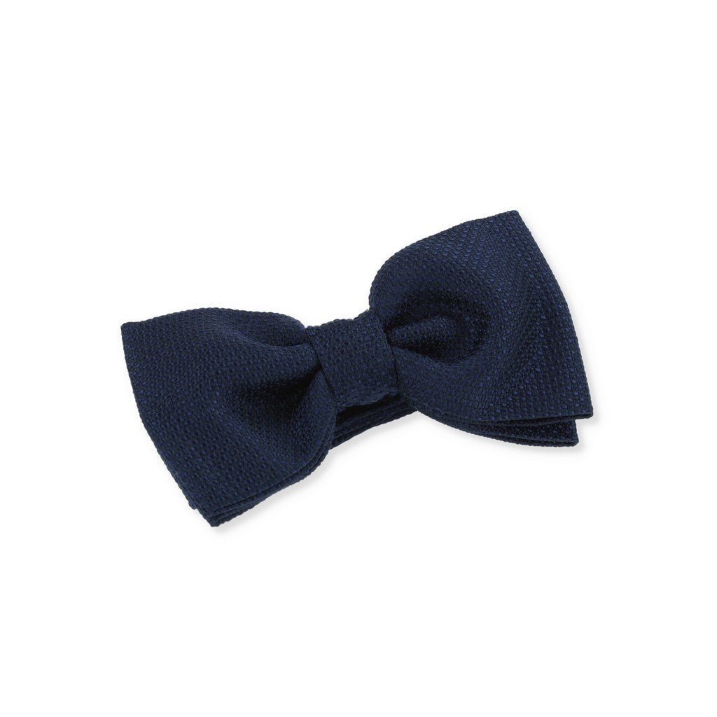 HENRY SARTORIAL X CANTINI Woven Silk Bowtie NAVY - Henry Bucks