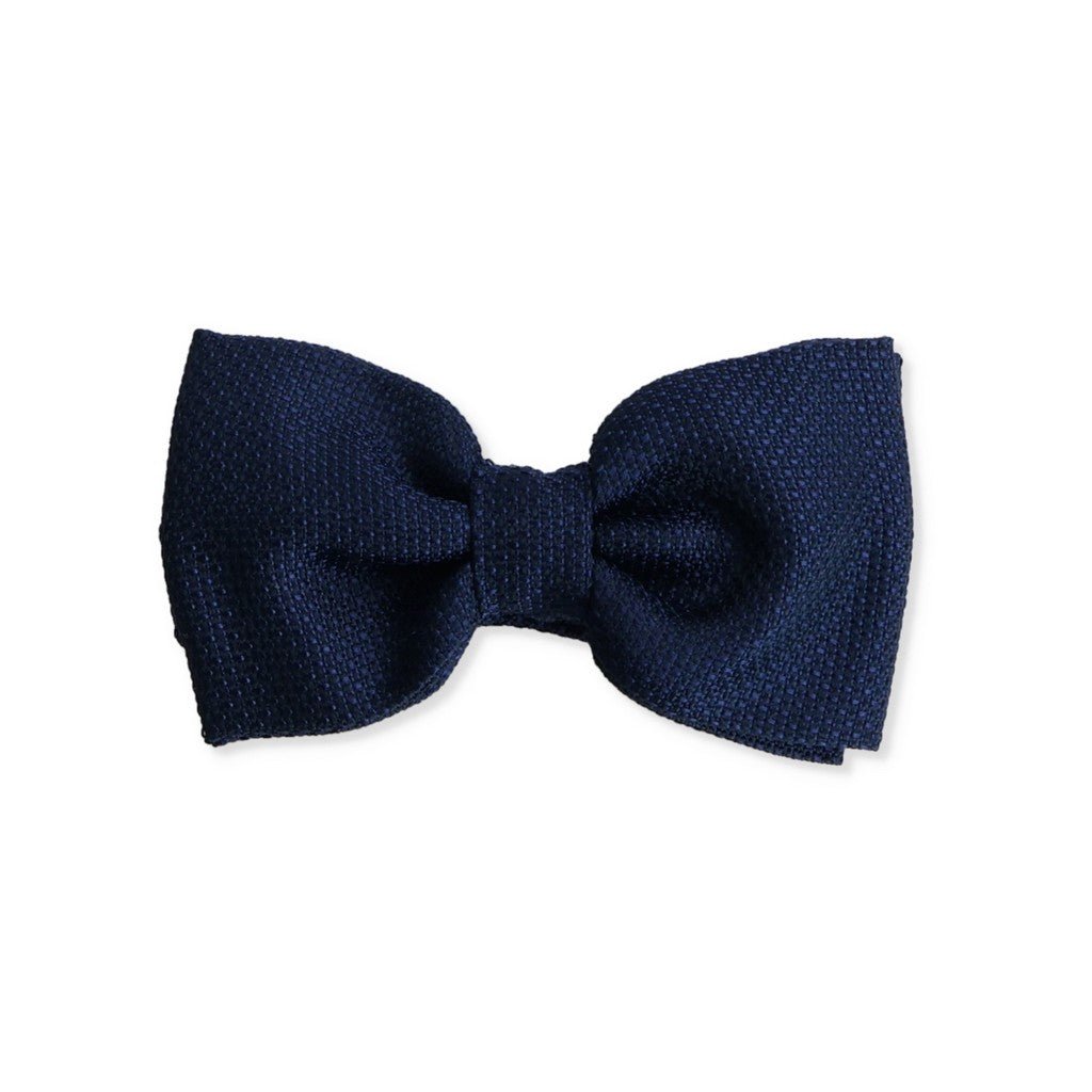 HENRY SARTORIAL X CANTINI Woven Silk Bowtie NAVY - Henry Bucks