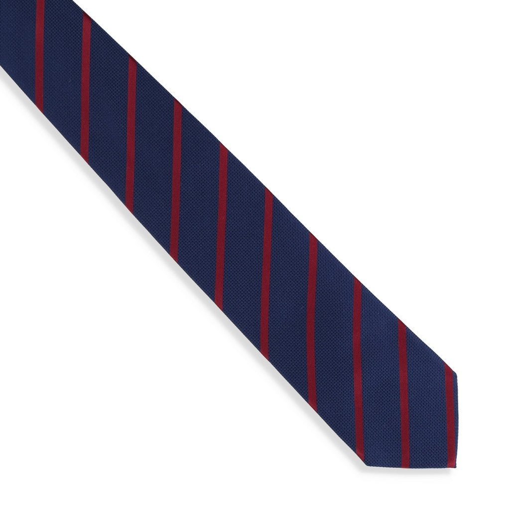 HENRY SARTORIAL X CANTINI Woven Stripe Tie RED - Henry Bucks