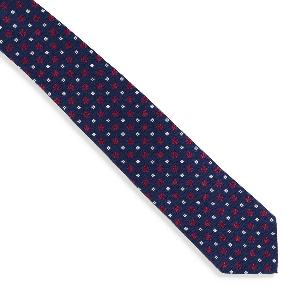 HENRY SARTORIAL X CANTINI Woven Tie RED - Henry Bucks