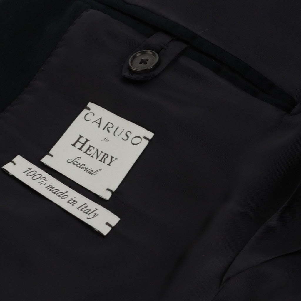 HENRY SARTORIAL X CARUSO 100% Wool Blazer NAVY REG - Henry Bucks