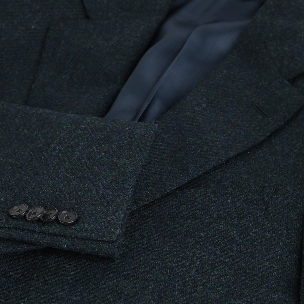 HENRY SARTORIAL X CARUSO 100%Wool Blazer DARK GREEN REG - Henry Bucks