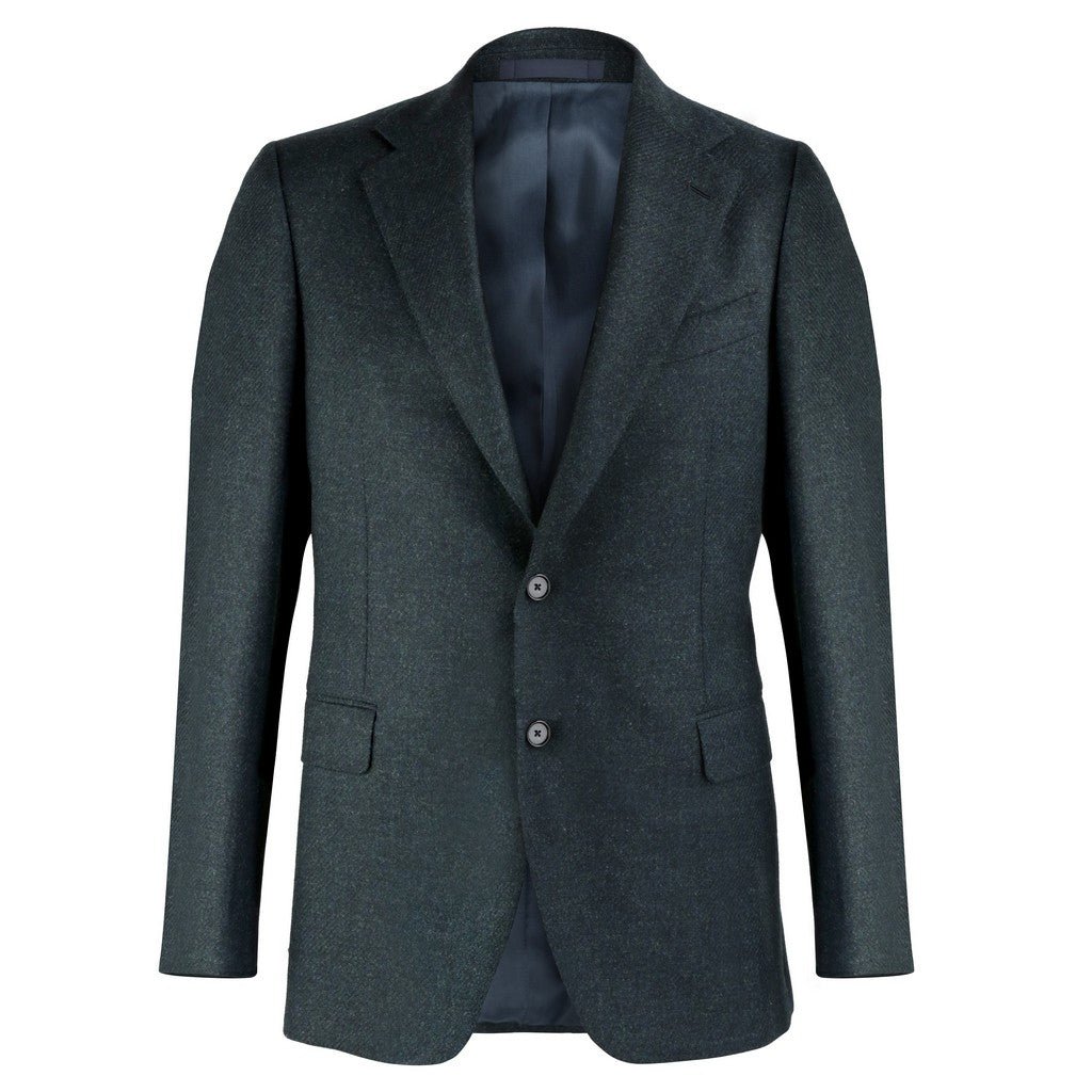HENRY SARTORIAL X CARUSO 100%Wool Blazer DARK GREEN REG - Henry Bucks