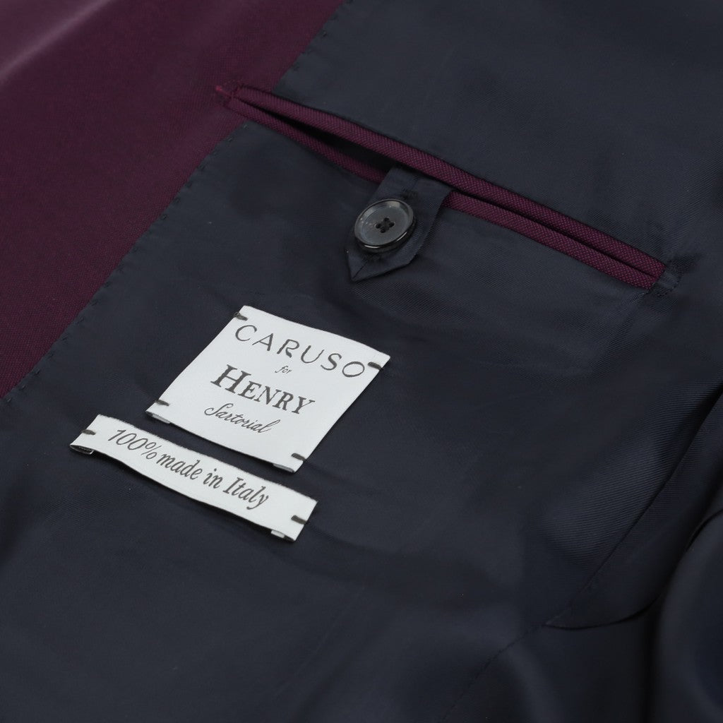 HENRY SARTORIAL X CARUSO Blazer BURGUNDY REG - Henry Bucks