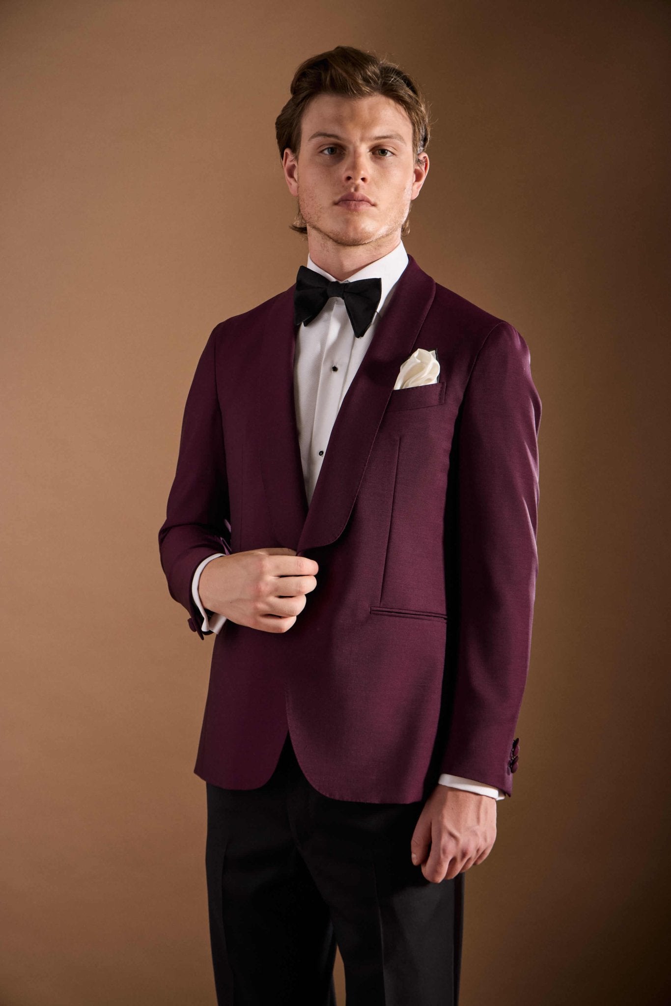HENRY SARTORIAL X CARUSO Blazer BURGUNDY REG - Henry Bucks
