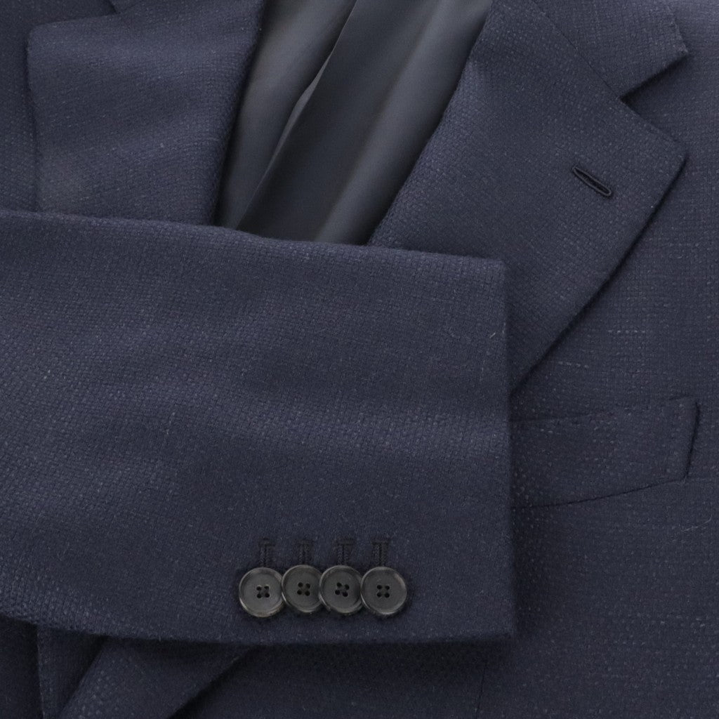 HENRY SARTORIAL x CARUSO Camel Hair Lino Blazer NAVY - Henry Bucks