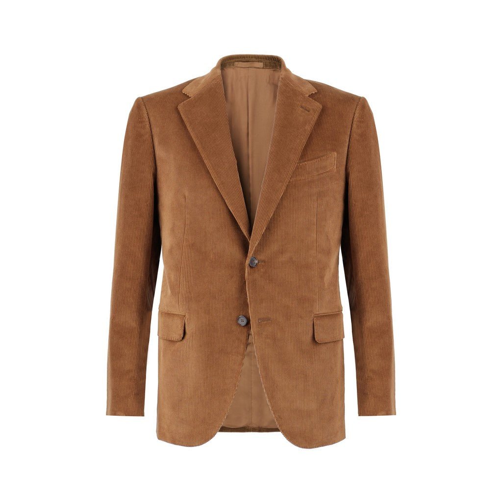 HENRY SARTORIAL x CARUSO Cotton Blazer CAMEL - Henry Bucks