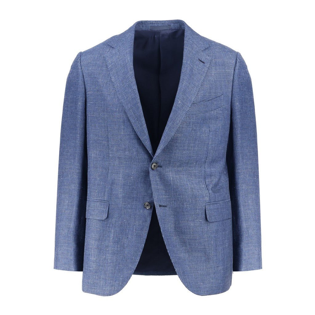 HENRY SARTORIAL x CARUSO Drago Linen Blend Blazer BLUE REG - Henry Bucks