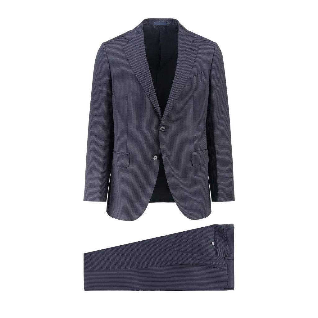HENRY SARTORIAL x CARUSO Drago Virgin Wool Suit NAVY REG - Henry Bucks