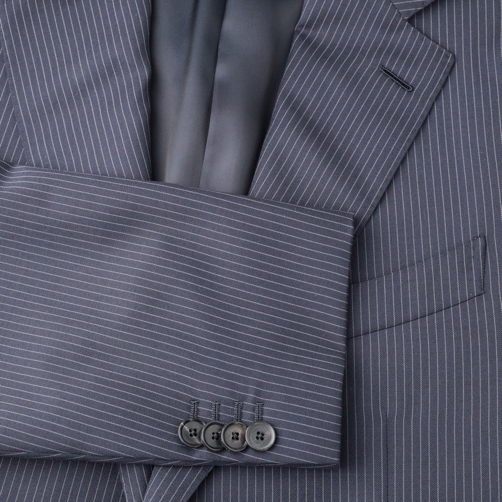 HENRY SARTORIAL x CARUSO Drago Virgin Wool Suit NAVY REG - Henry Bucks